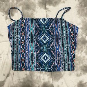 Print crop top